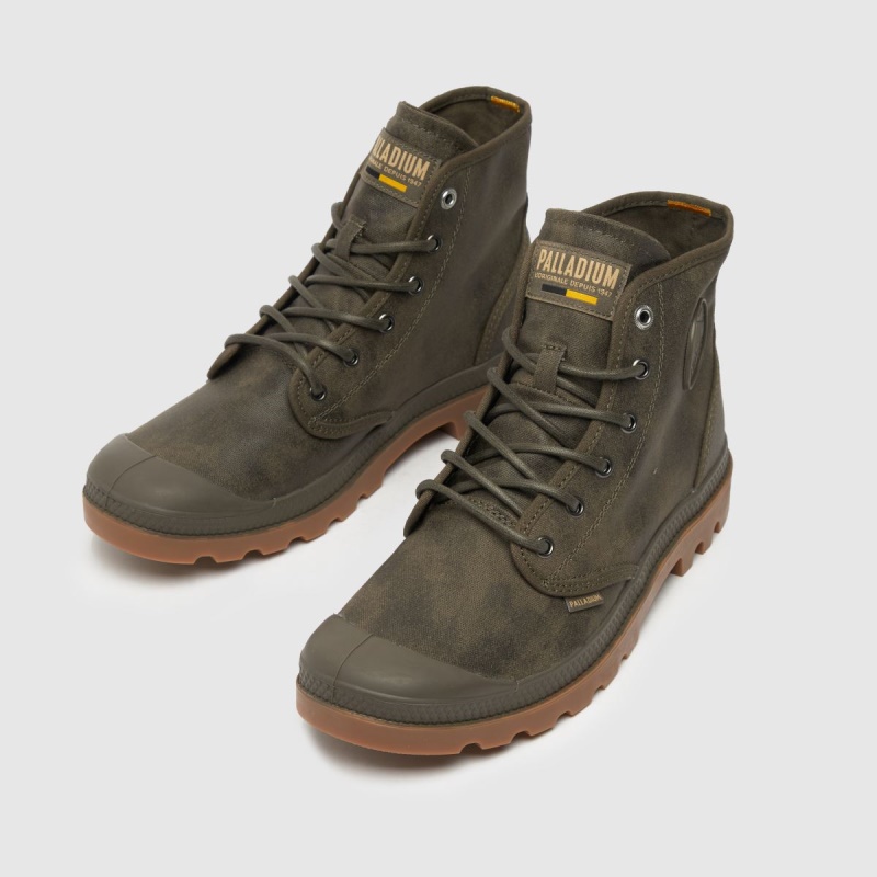 Zapatillas Paladium Floor Hi Wax Gris Oscuro Botas Dr.martens
