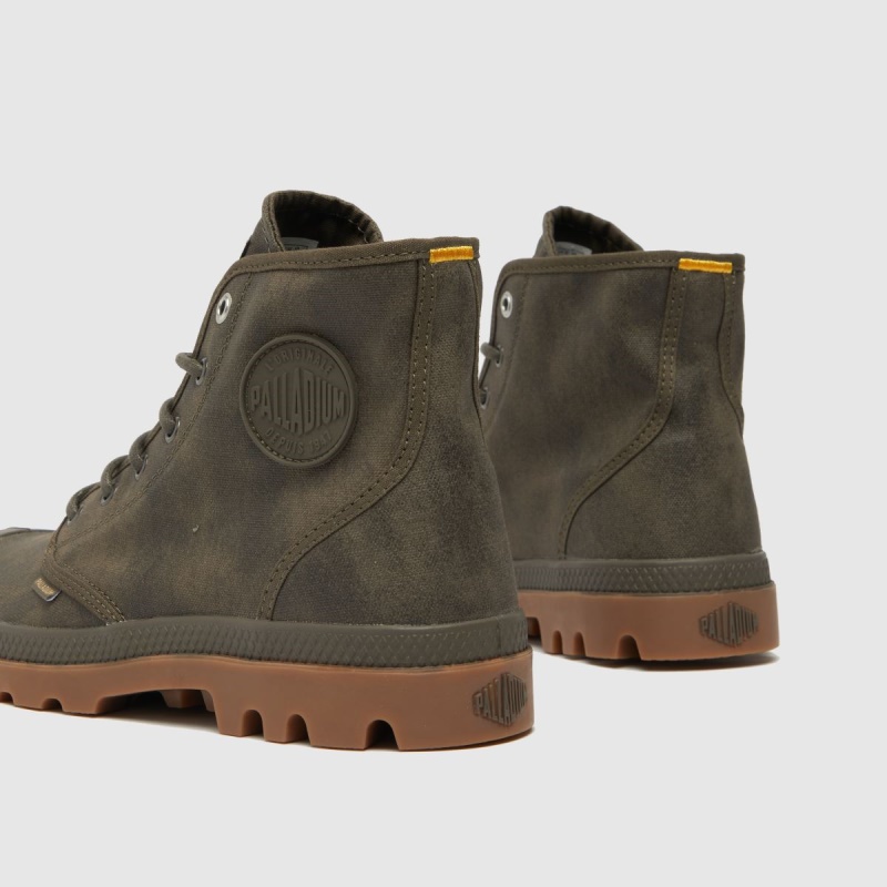 Zapatillas Paladium Floor Hi Wax Gris Oscuro Botas Dr.martens