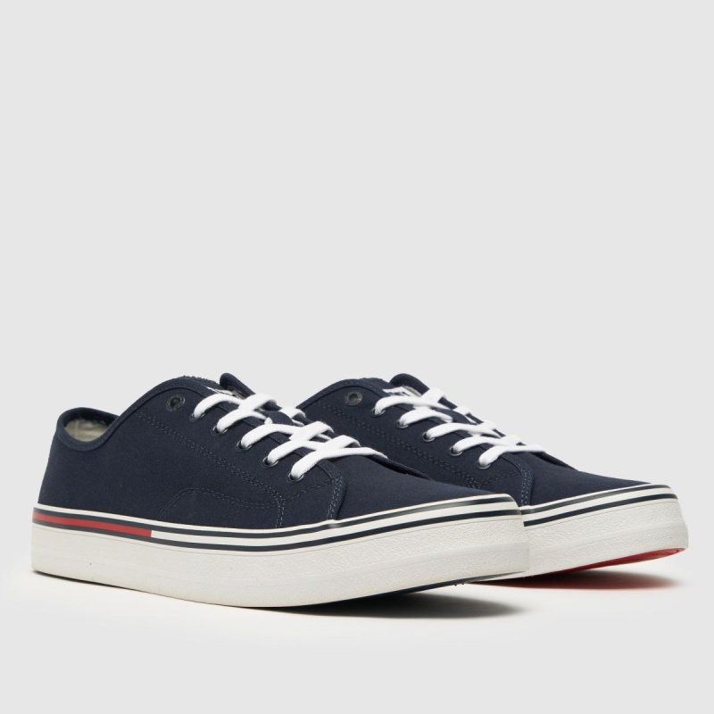 Azul Marino Dr.martens Botas Tommy Jeans Essential Zapatillas De Corte Bajo