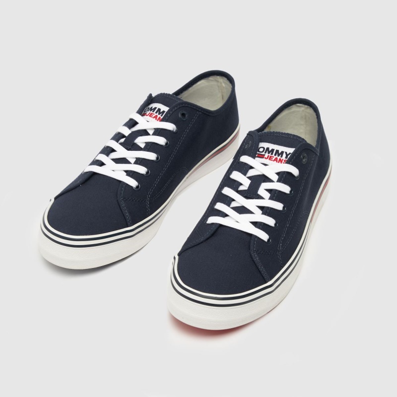 Azul Marino Dr.martens Botas Tommy Jeans Essential Zapatillas De Corte Bajo