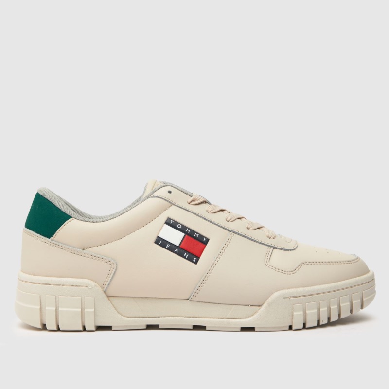 Stone Dr.martens Botas Tommy Jeans Zapatillas Retro De Cuero Con Suela Cupsole