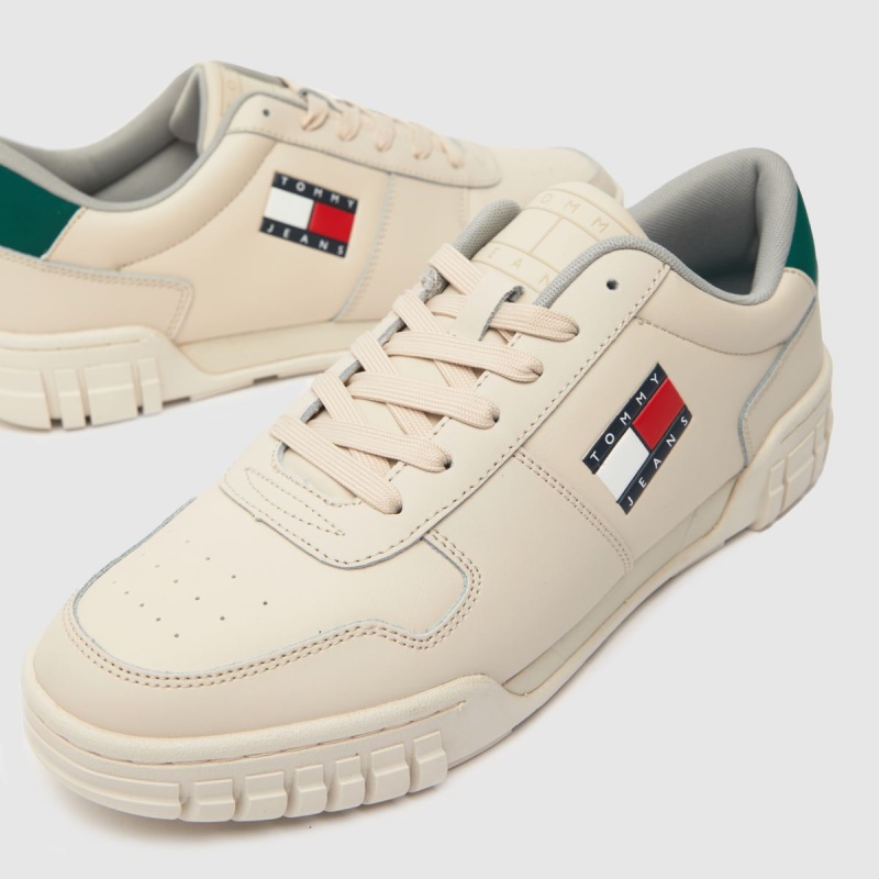 Stone Dr.martens Botas Tommy Jeans Zapatillas Retro De Cuero Con Suela Cupsole