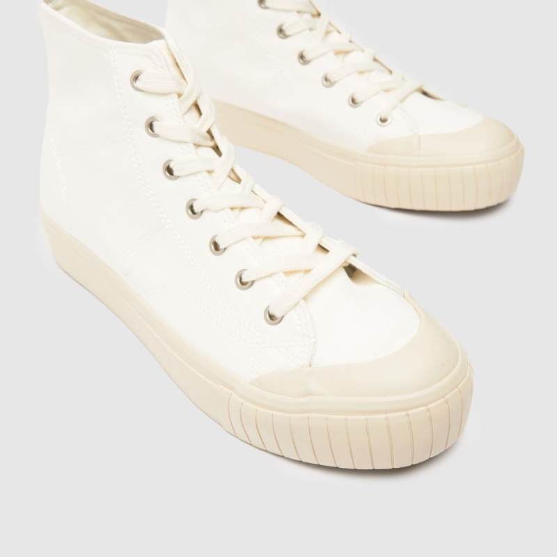 Zapatillas Altas De Lona Schuh Webb Dr.martens Botas Blanco