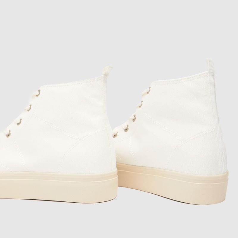 Zapatillas Altas De Lona Schuh Webb Dr.martens Botas Blanco