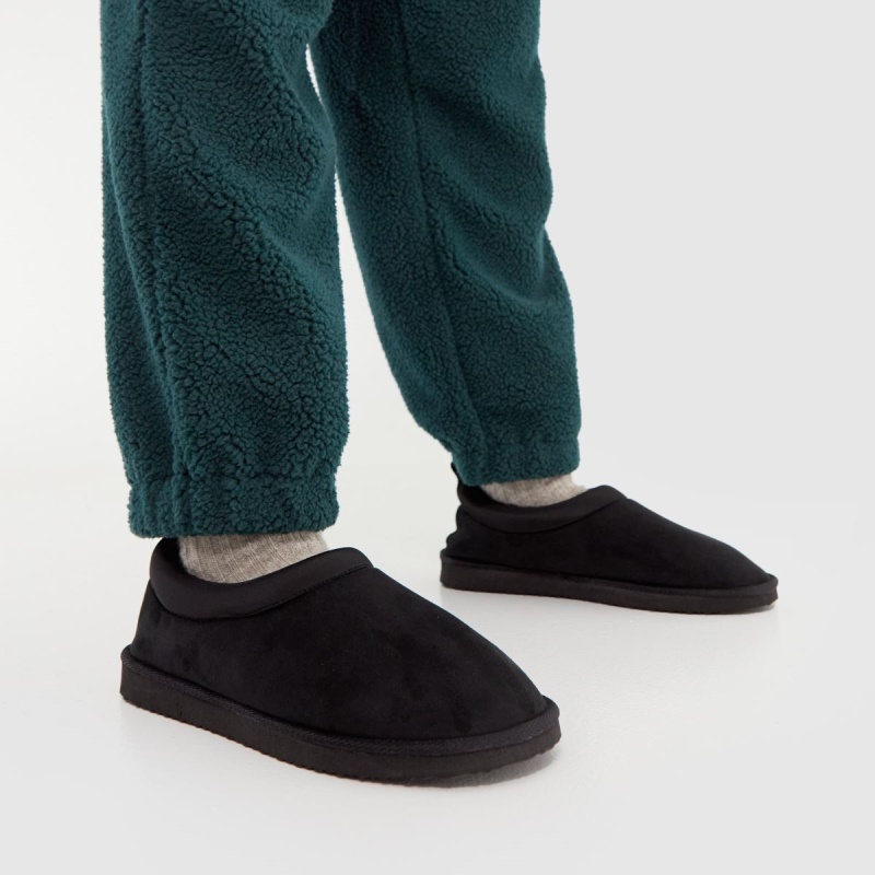 Dr.martens Botas Negro Schuh Vela Pantuflas De Gamuza Mule