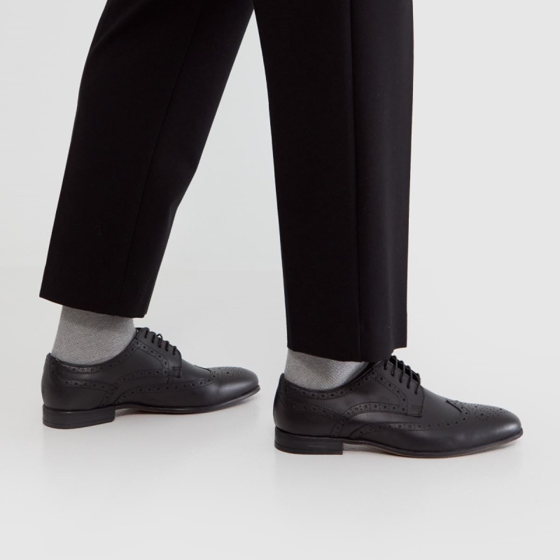 Zapatos Brogue De Cuero Schuh Rowen Negros Dr.martens Botas