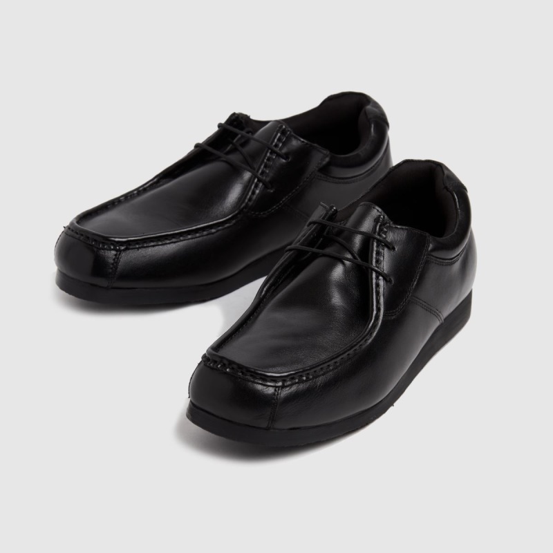 Mocasín Negro De Cuero Schuh Reid Dr.martens Botas