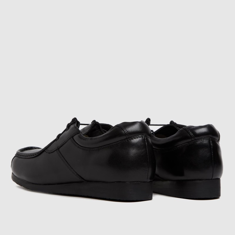 Mocasín Negro De Cuero Schuh Reid Dr.martens Botas