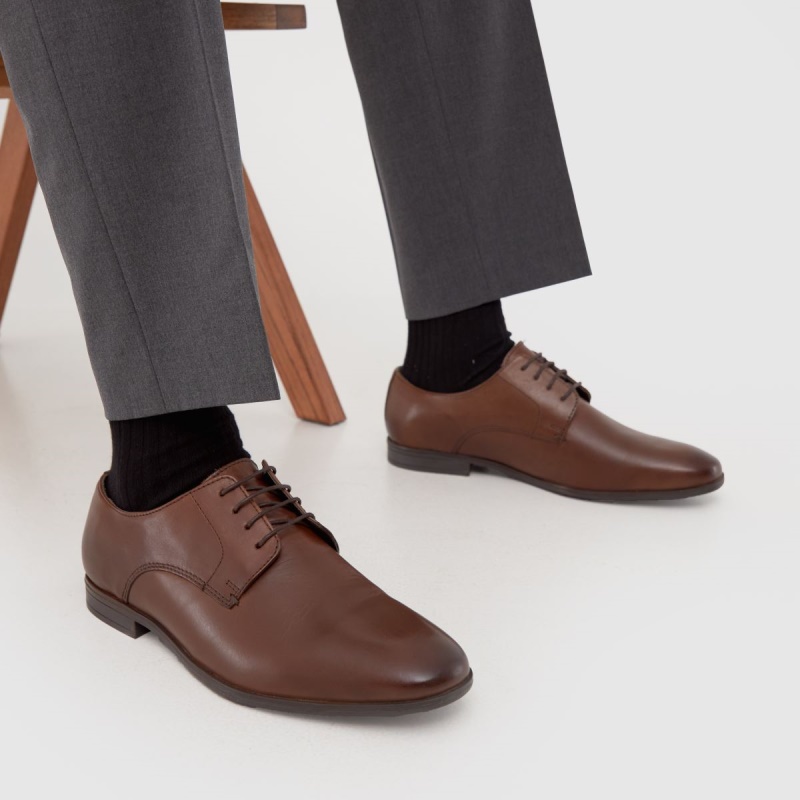 Zapatos Derby De Cuero Schuh Ramon Marrón Dr.martens Botas