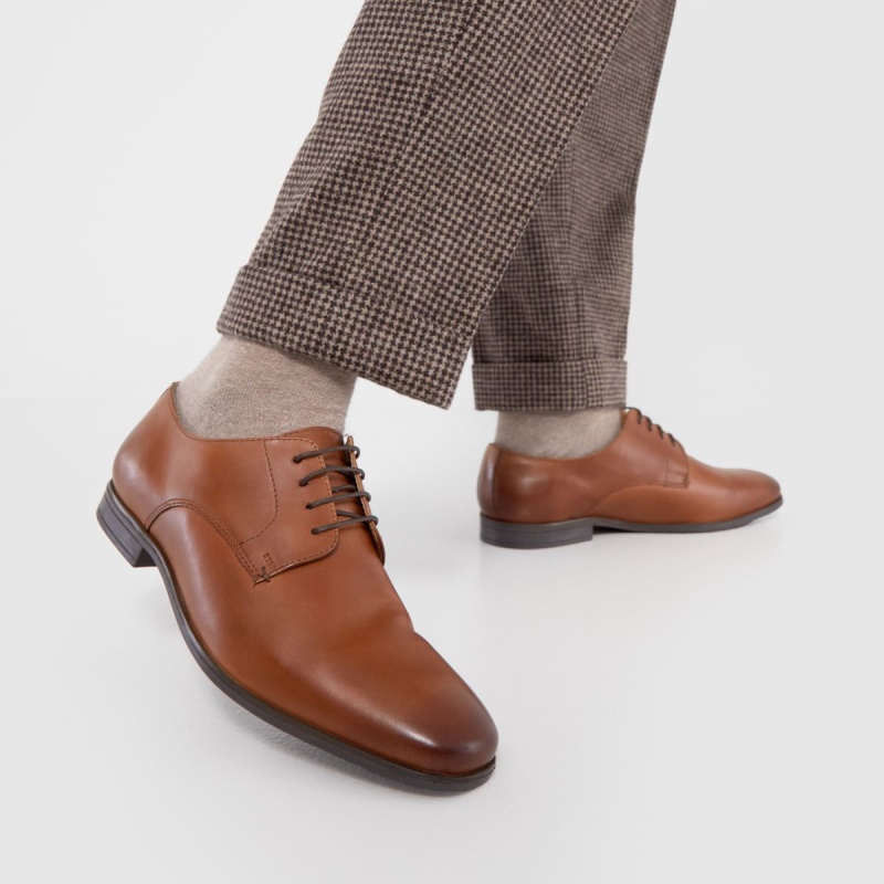 Zapatos Derby De Cuero Schuh Ramon Dr.martens Botas Tan