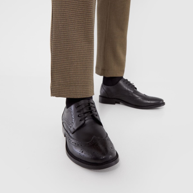 Dr.martens Botas Negro Schuh Rowland Zapatos Brogue De Cuero