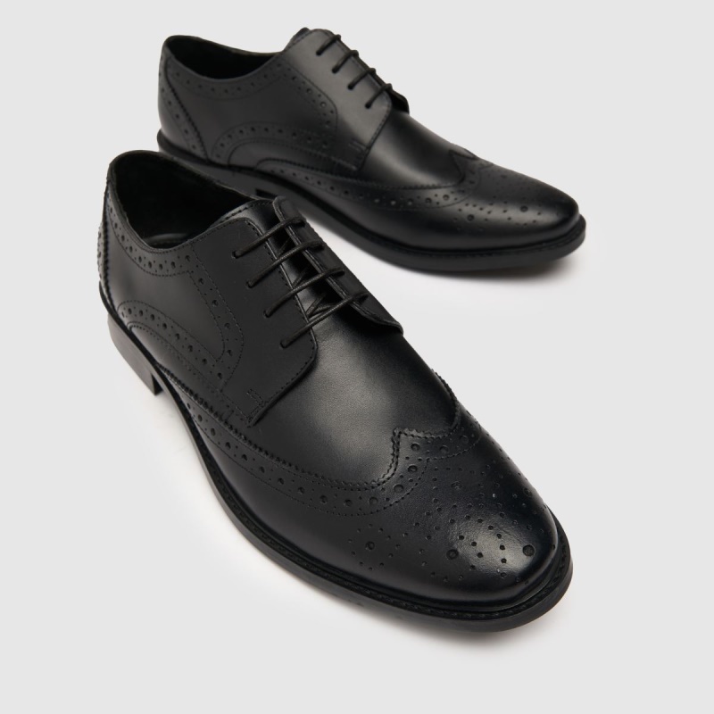 Dr.martens Botas Negro Schuh Rowland Zapatos Brogue De Cuero