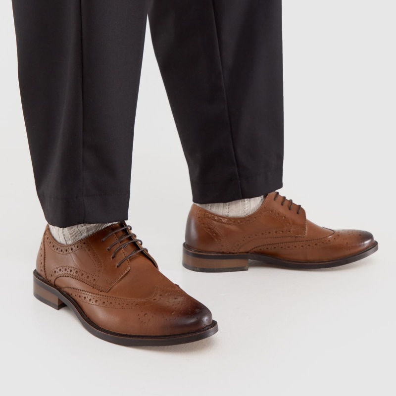 Zapatos Brogue De Cuero Schuh Rowland Dr.martens Botas Tan