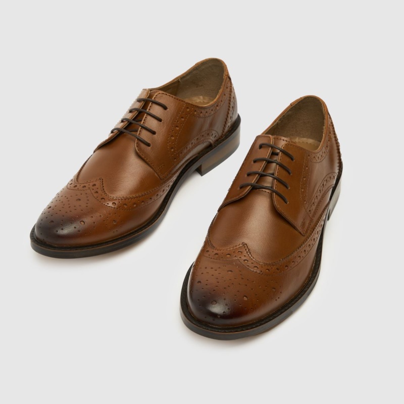 Zapatos Brogue De Cuero Schuh Rowland Dr.martens Botas Tan