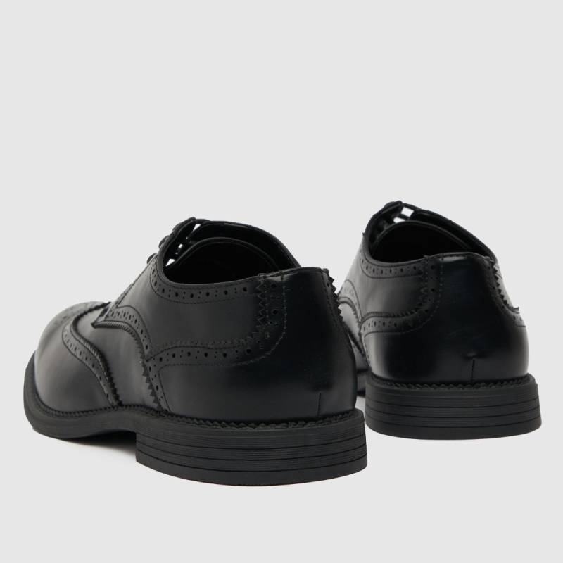 Negro Dr.martens Botas Schuh Reagan Zapatos Brogue