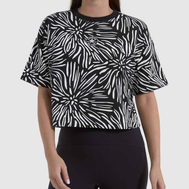 Camiseta Converse Animalier Allover Boxy Negra Dr.martens Botas