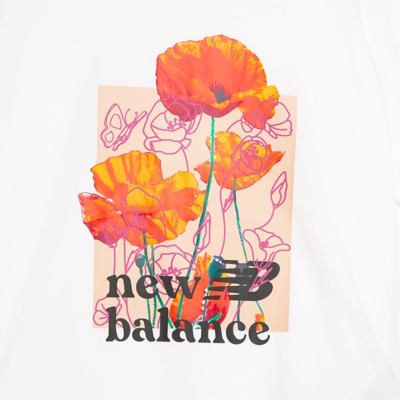 Camiseta New Balance Super Bloom Blanco-rosa Dr.martens Botas