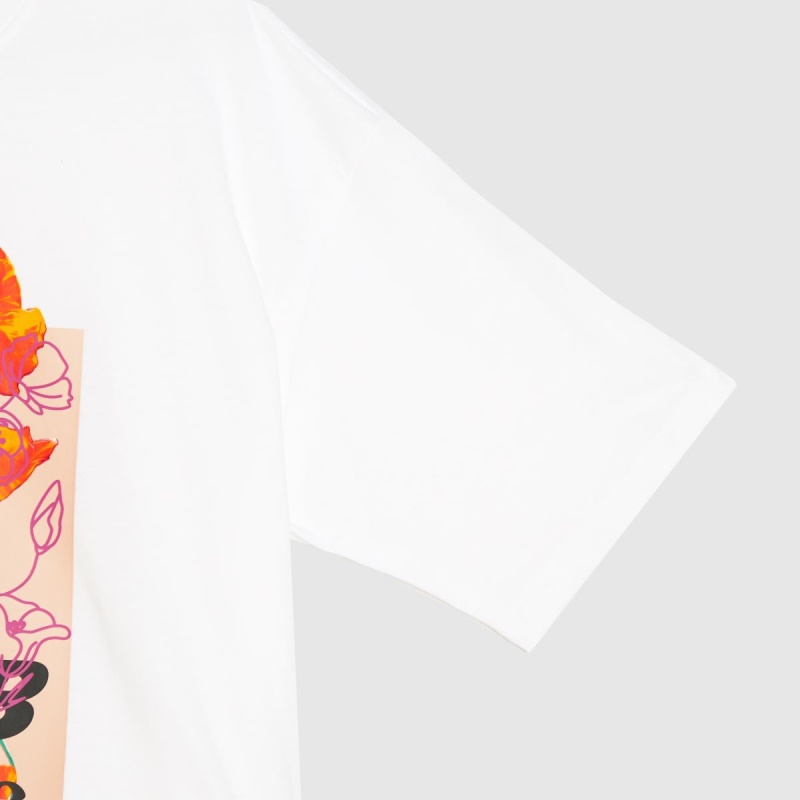 Camiseta New Balance Super Bloom Blanco-rosa Dr.martens Botas