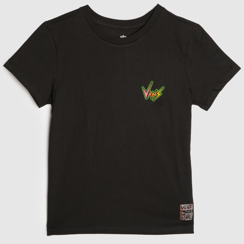 Dr.martens Botas Vans Cosas Extrañas Tripulación Camiseta Negro