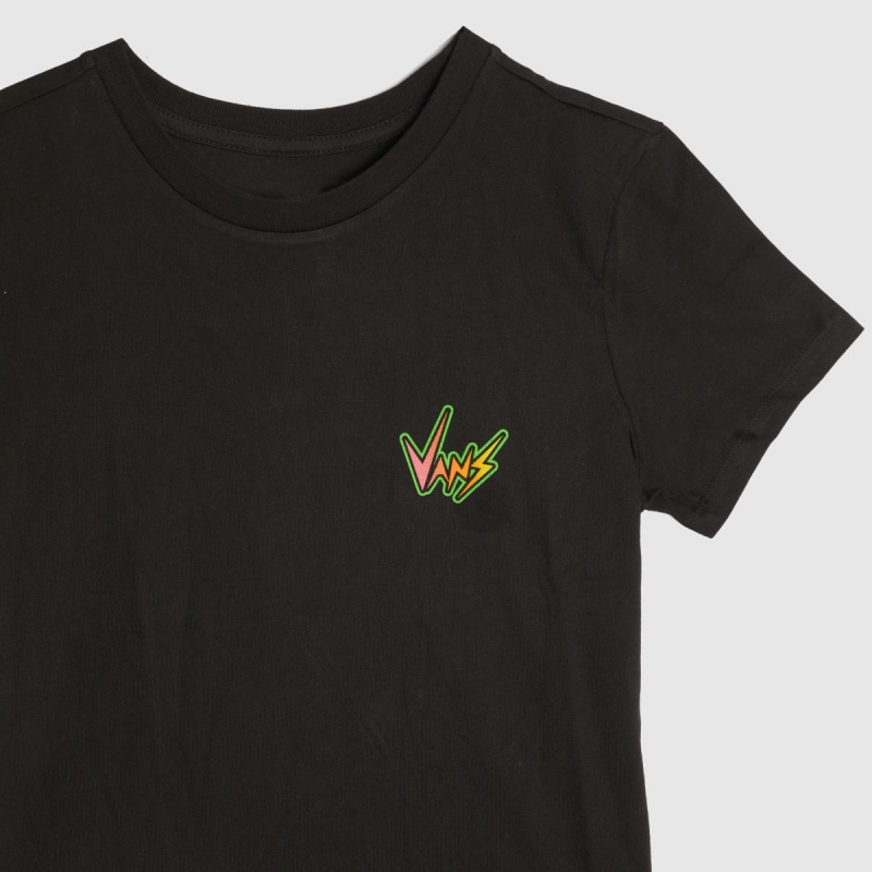 Dr.martens Botas Vans Cosas Extrañas Tripulación Camiseta Negro