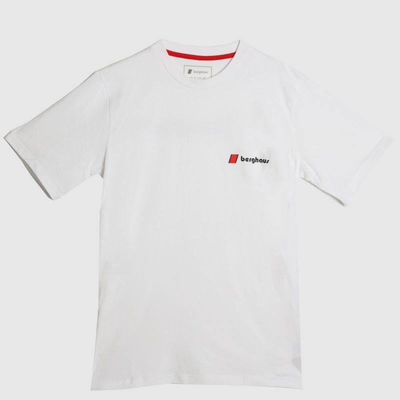 Dr.martens Botas Camiseta Blanca Con Logo Orgánico Berghaus Heritage