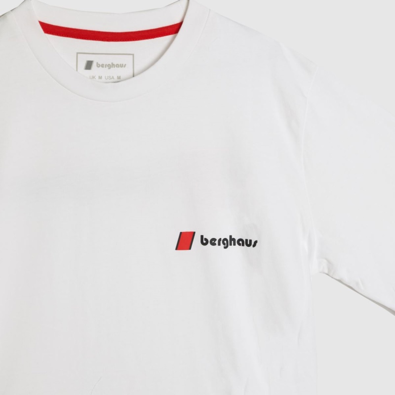 Dr.martens Botas Camiseta Blanca Con Logo Orgánico Berghaus Heritage