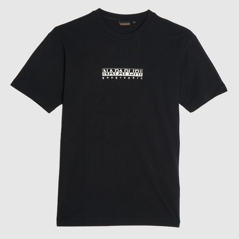 Camiseta Negra De Dr.martens Botas Napapijri S Box Crew