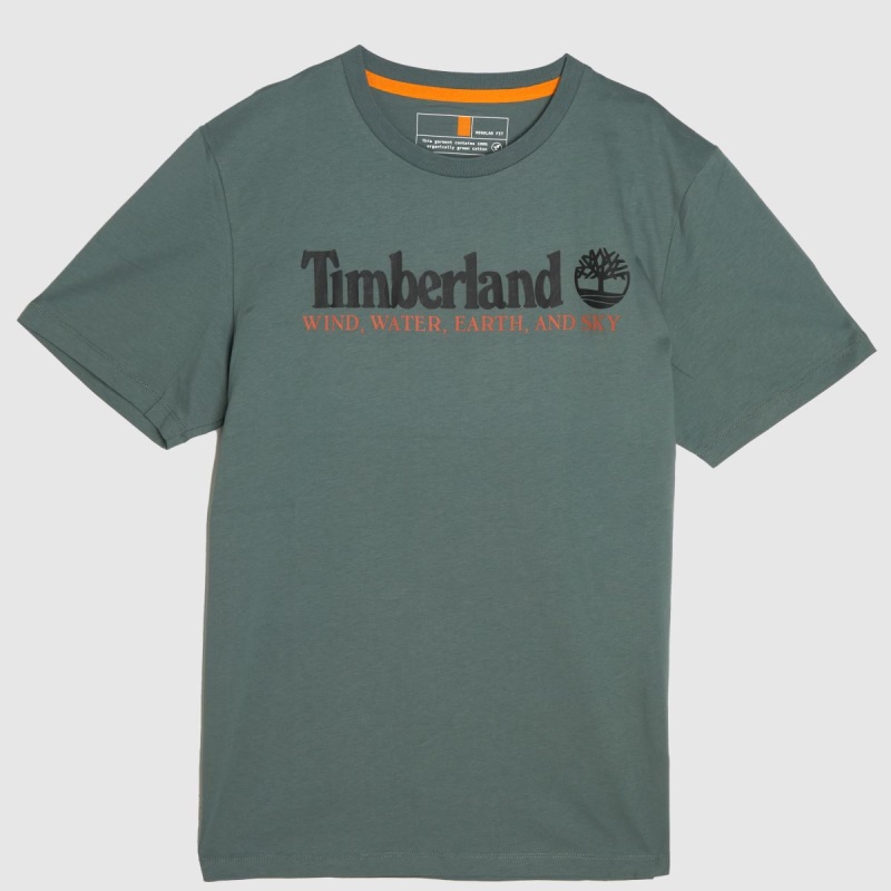 Camiseta Con Logo Delantero De Timberland Dr.martens Botas Verde