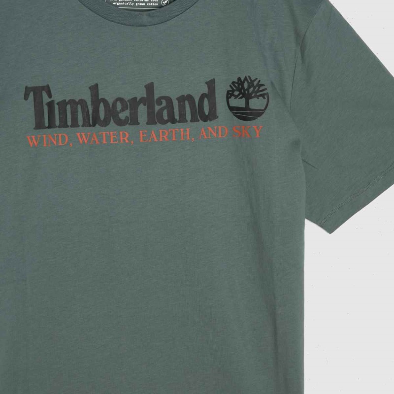 Camiseta Con Logo Delantero De Timberland Dr.martens Botas Verde