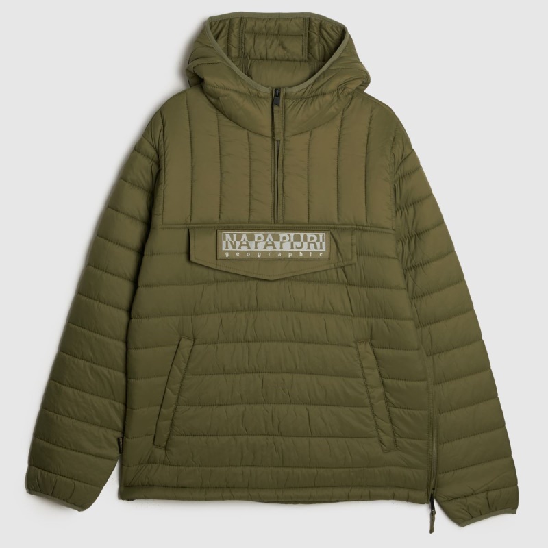 Chaqueta Verde Paper Morgex Con Media Cremallera Botas Dr.martens