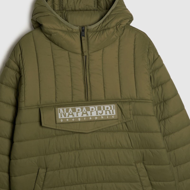 Chaqueta Verde Paper Morgex Con Media Cremallera Botas Dr.martens