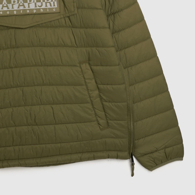 Chaqueta Verde Paper Morgex Con Media Cremallera Botas Dr.martens