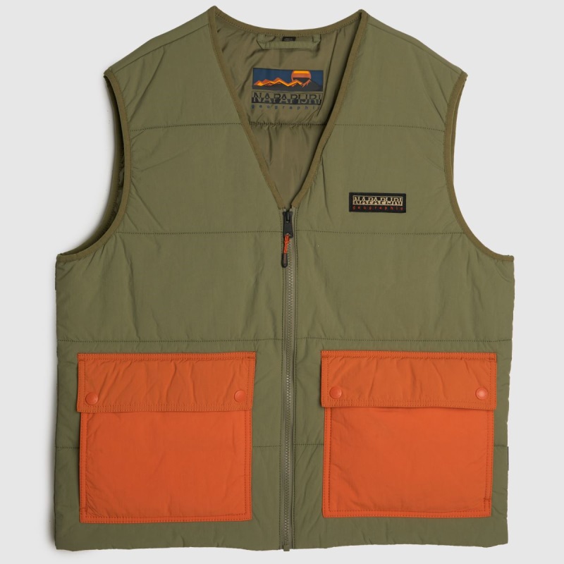 Dr.martens Botas Verde Napapijri Chaleco De Esquí Chaqueta