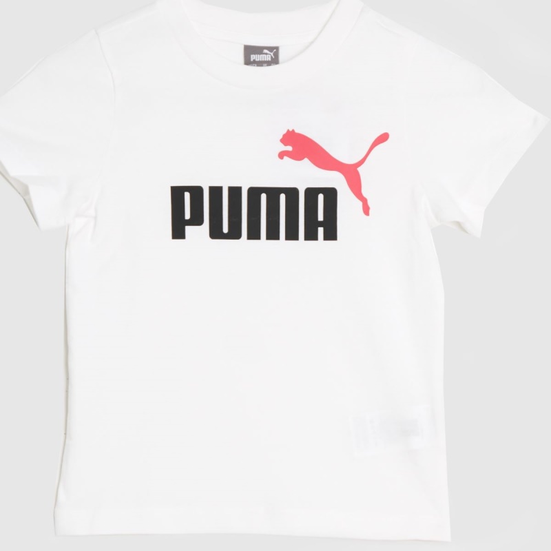 Camiseta Y Shorts Puma Minicats Blanco-rosa Dr.martens Botas