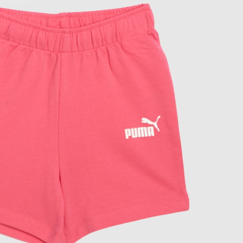 Camiseta Y Shorts Puma Minicats Blanco-rosa Dr.martens Botas