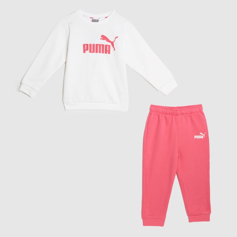 Puma Minicats Crew Jogger Conjunto Blanco-rosa Dr.martens Botas
