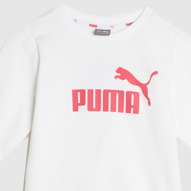 Puma Minicats Crew Jogger Conjunto Blanco-rosa Dr.martens Botas