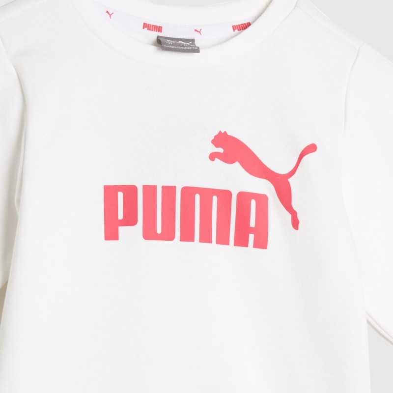 Puma Minicats Crew Jogger Conjunto Blanco-rosa Dr.martens Botas