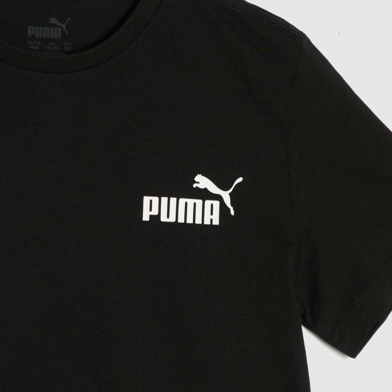 Dr.martens Botas Camiseta Negra Con Logo Pequeño De Puma Para Niños