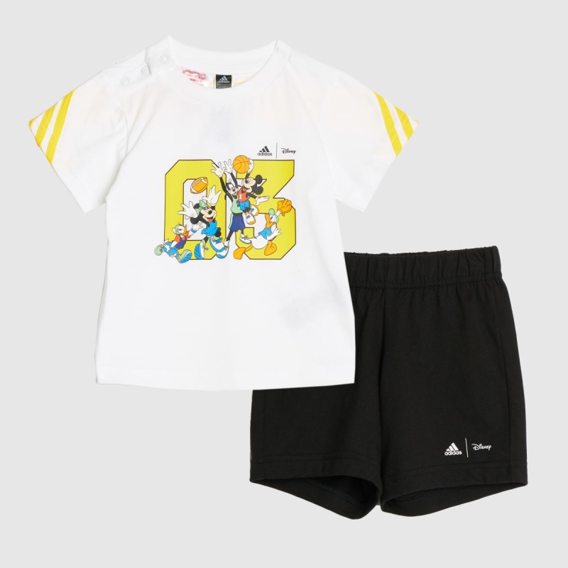 Conjunto Camiseta Y Pantalón Corto Adidas Disney Negro-blanco Dr.martens Botas