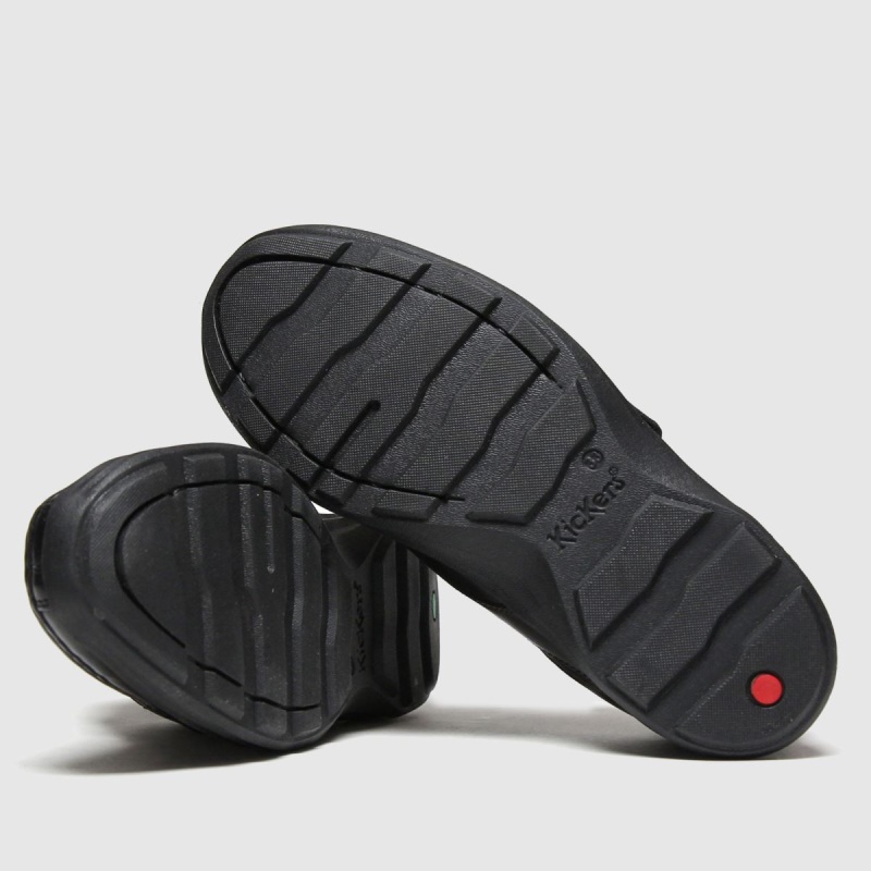 Dr.martens Botas Negras Kickers Correa Reasan Niños Zapatos Para Niños Pequeños