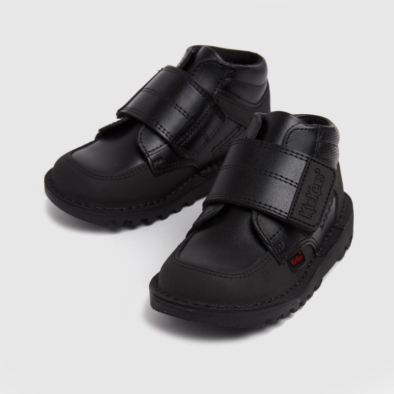 Dr.martens Botas Para Niños Pequeños Kickers Mid Scuff Botas Negras