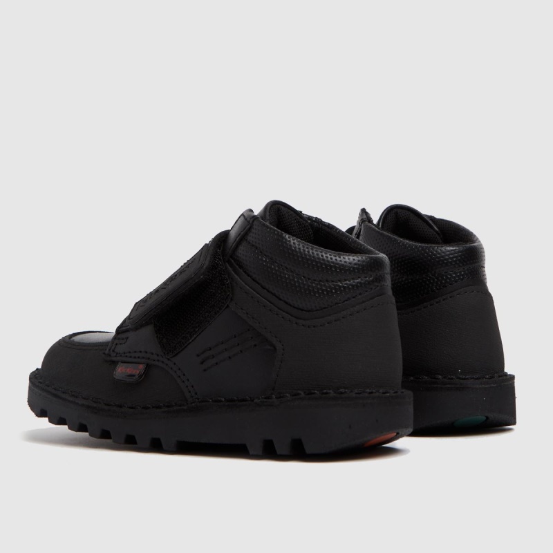 Dr.martens Botas Para Niños Pequeños Kickers Mid Scuff Botas Negras