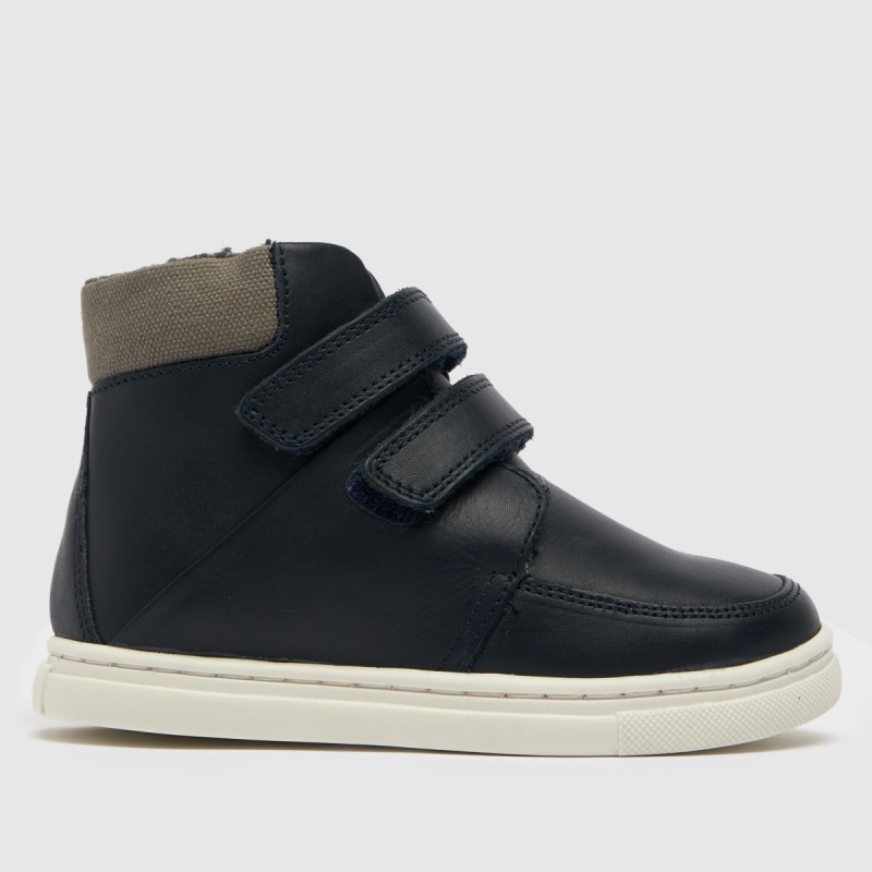 Schuh Capital Boys Botas De Niño Azul Marino Dr.martens Botas