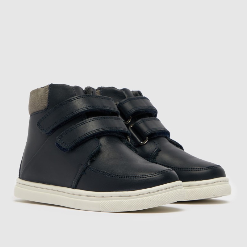 Schuh Capital Boys Botas De Niño Azul Marino Dr.martens Botas