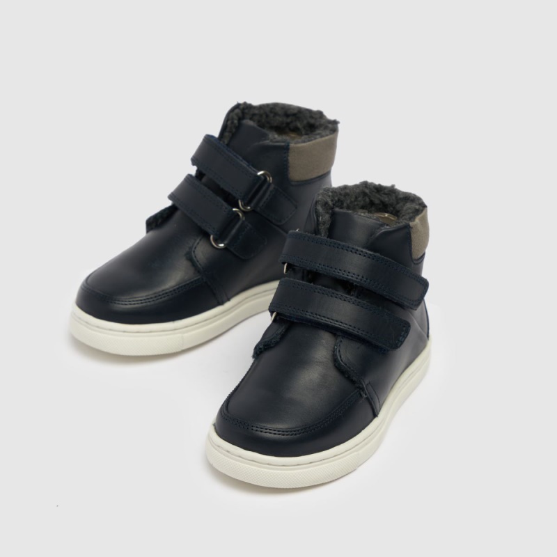 Schuh Capital Boys Botas De Niño Azul Marino Dr.martens Botas