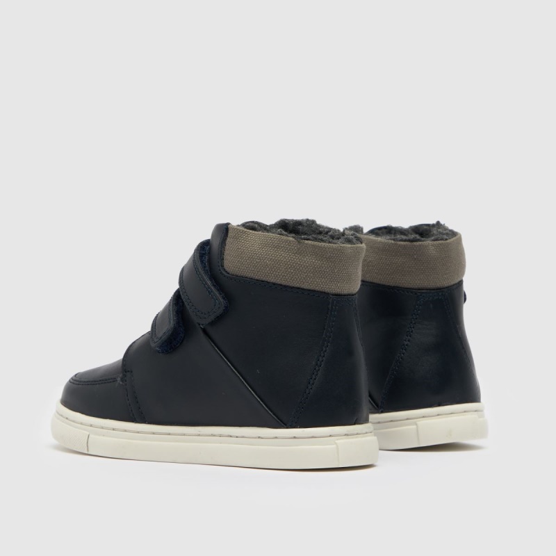 Schuh Capital Boys Botas De Niño Azul Marino Dr.martens Botas