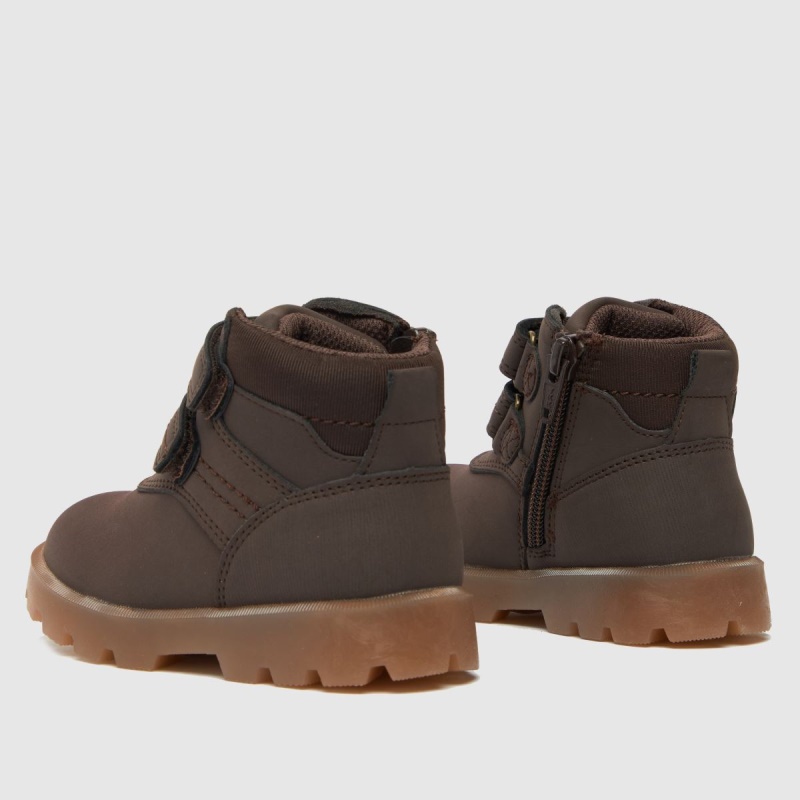 Marrón Schuh Correa De Cambio Botas Para Niños Pequeños Dr.martens Botas