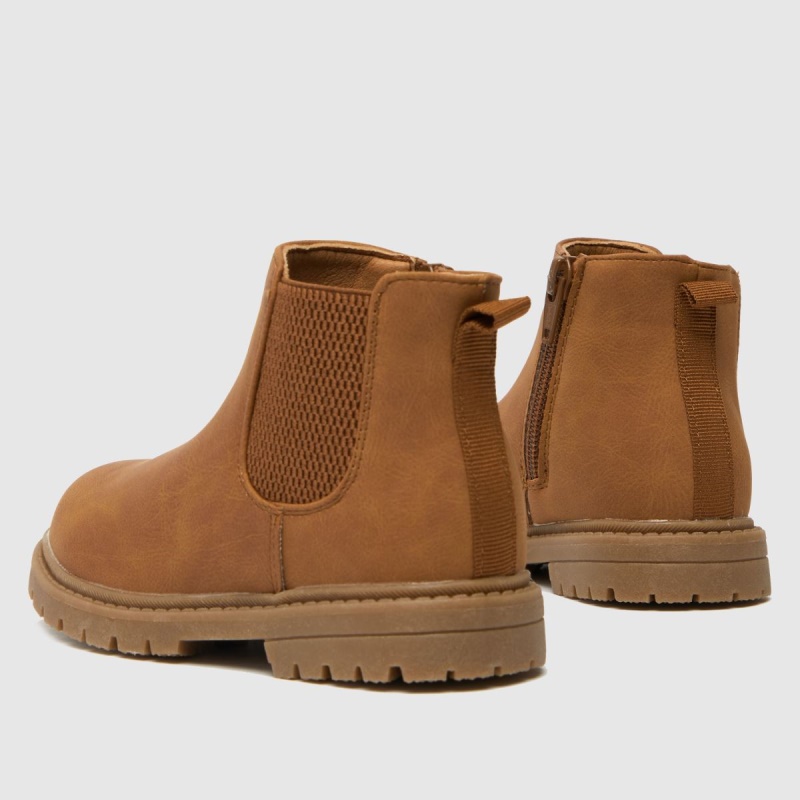 Tan Schuh Encantadoras Botas Chelsea Para Niños Pequeños Dr.martens Botas