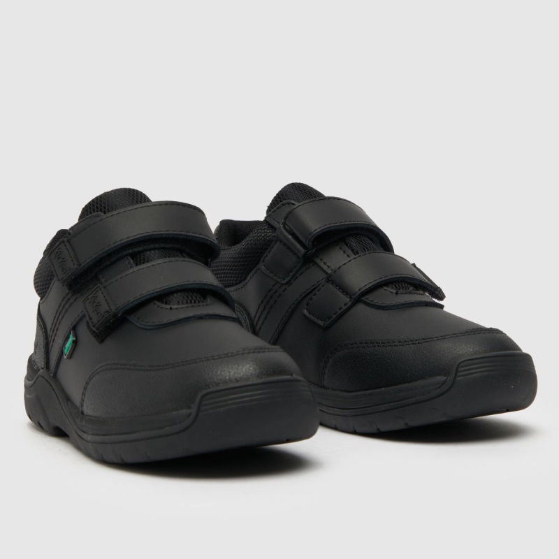 Kickers Stomper Mid Boys Júnior Botas Dr.martens Botas Negro